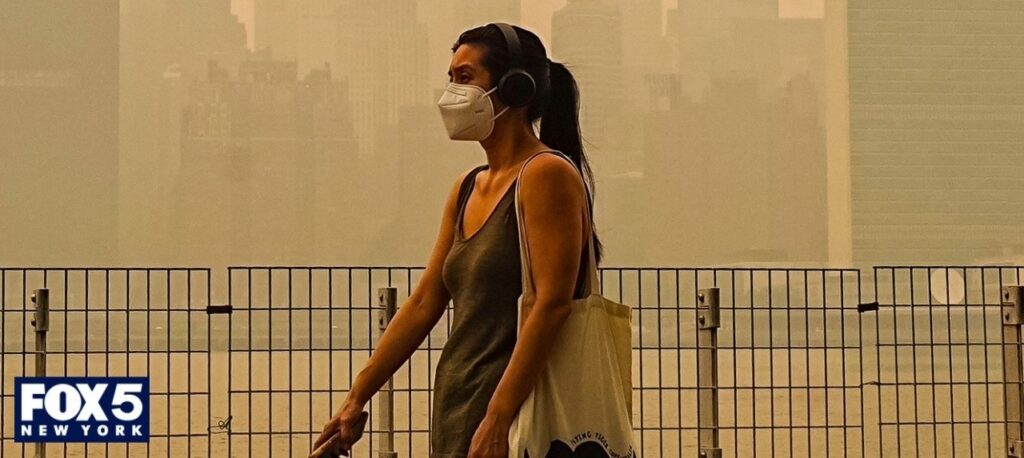 Dr. Saema Tahir on FOX 5 New York discussing the effects of poor air quality